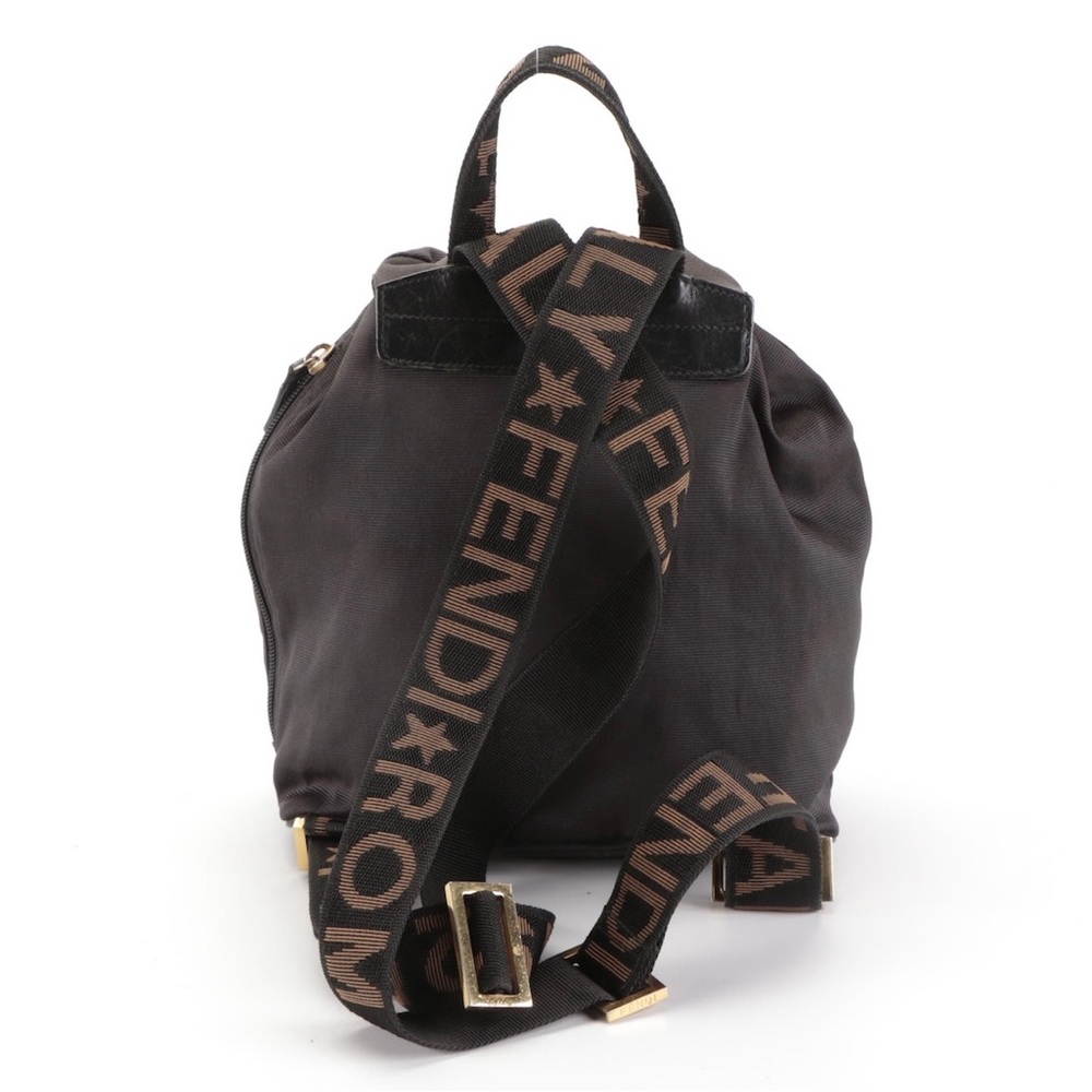 Fendi Drawstring Nylon Backpack - image 4